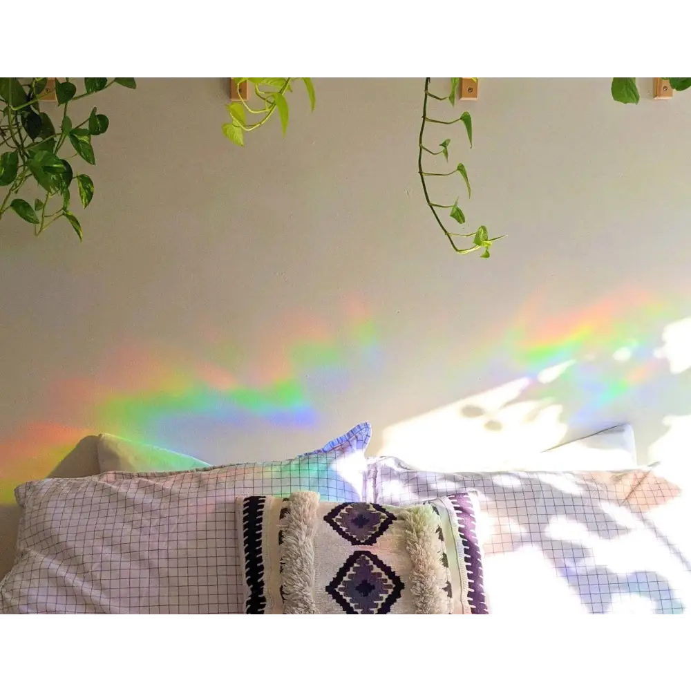 Prismatic Kitty - Stretching Cat Suncatcher | Rainbow Window Cling | Jumbo