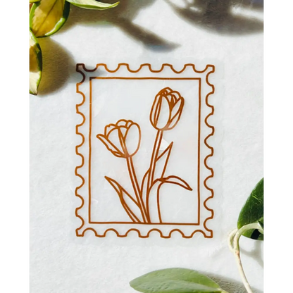 Prismatic Kitty - Tulips Suncatcher | Window Cling | Rainbow Maker Sticker