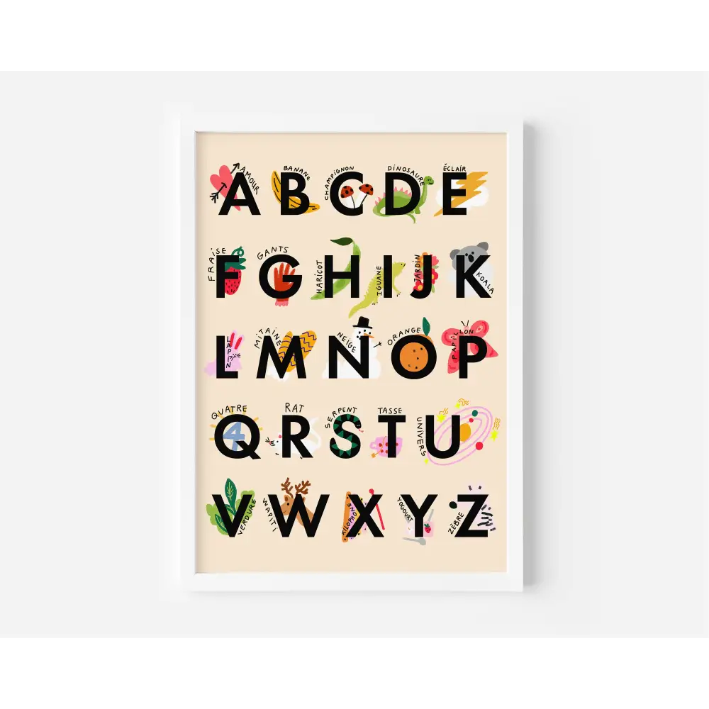 Projet Spécial French Alphabet Print