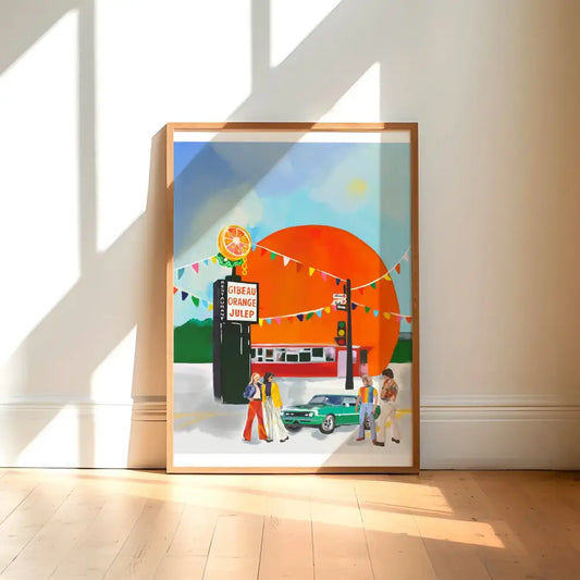 Projet Spécial Orange Julep Art print Mini A5 5.8 x 8.3