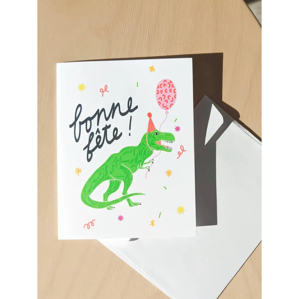 Projet Spécial T rex Birthday Card