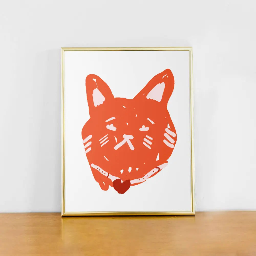 Projet Spécial The Red Cat Art Print Letter 8.5 ‘’ x 11’’
