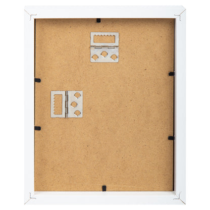 White Frame with Black Mat