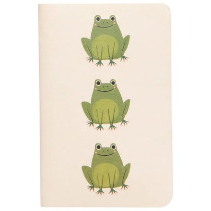 Ribbit notebooks shown open to display the unlined pages – PABOOM