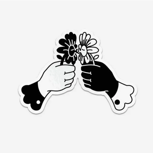 Kissing Flowers Sticker - PABOOM