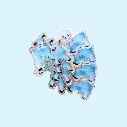 Riley Grae - Kitsch Lamb Family Glitter Sticker