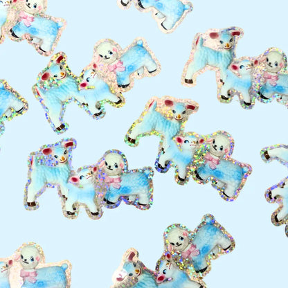 Riley Grae - Kitsch Lamb Family Glitter Sticker