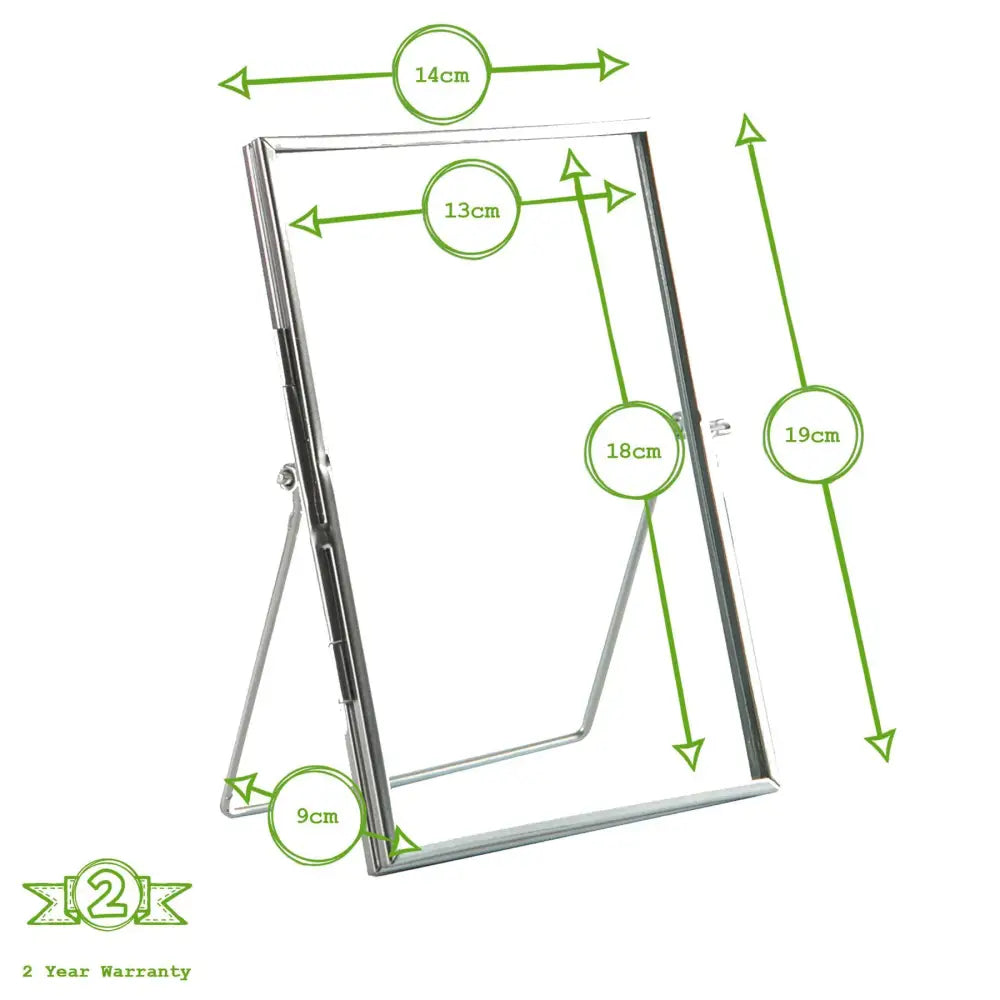Rinkit Ltd - 5’’ x 7’’ Standing Metal Photo Frame - by Nicola Spring