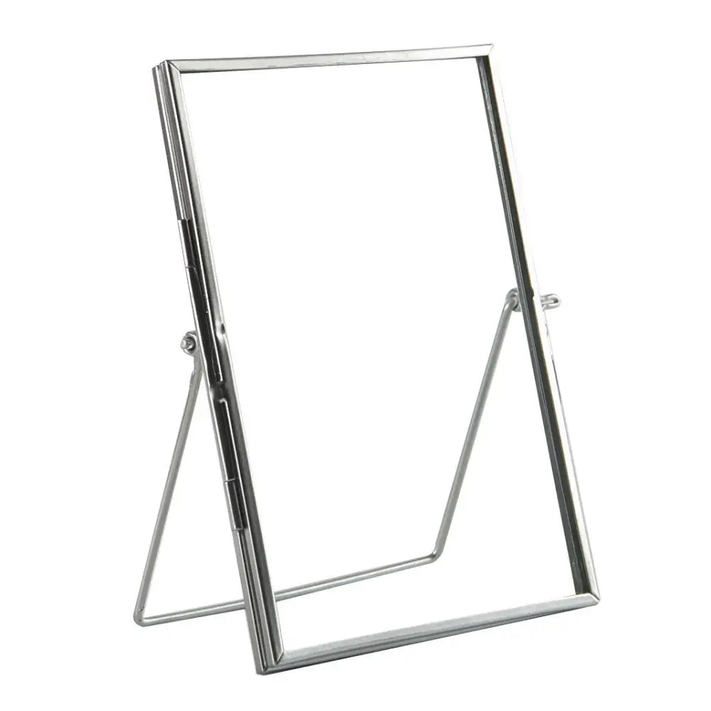Rinkit Ltd - 5’’ x 7’’ Standing Metal Photo Frame - by Nicola Spring Silver