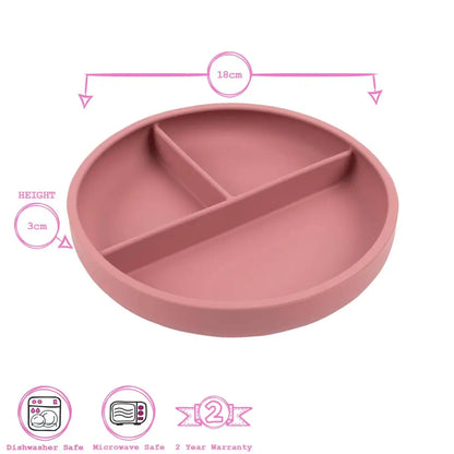 Baby Divided Silicone Suction Plate - PABOOM