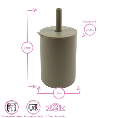Baby Silicone Straw Cup - PABOOM