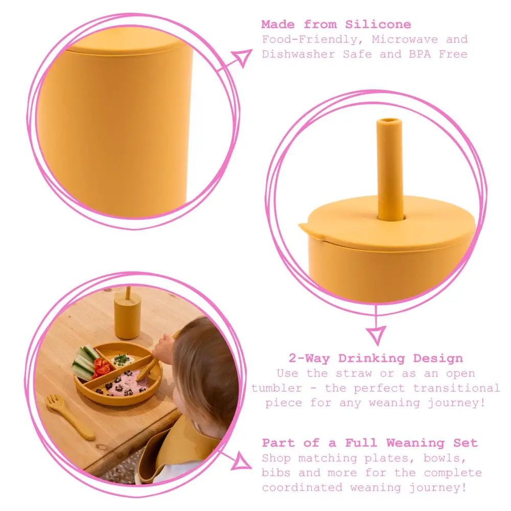 Baby Silicone Straw Cup - PABOOM