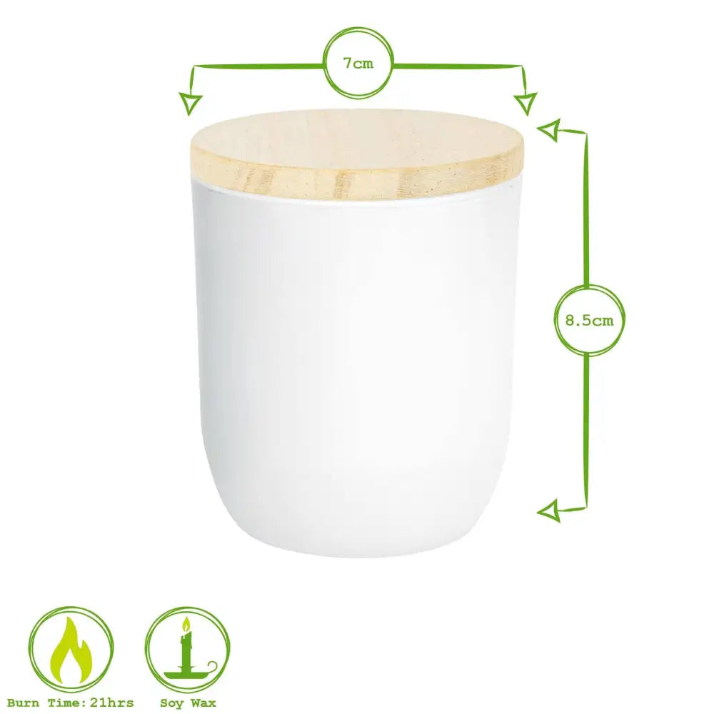 Coconut & Lime White Soy Wax Candle - PABOOM