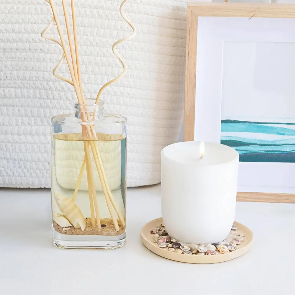 Coconut & Lime White Soy Wax Candle - PABOOM