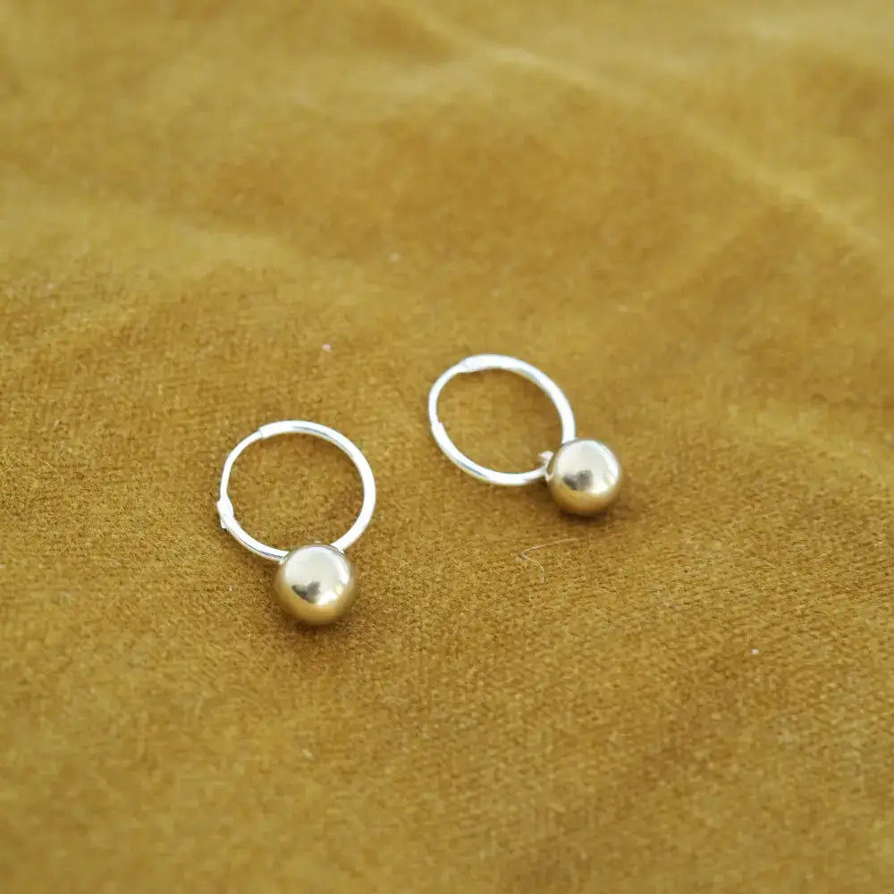 Emily Brass and Silver Earrings - PABOOM