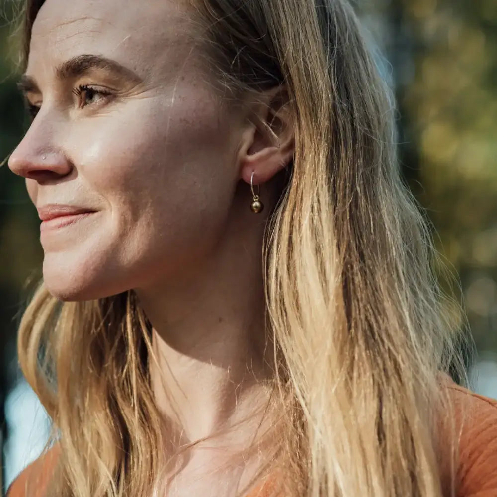 Emily Brass and Silver Earrings - PABOOM