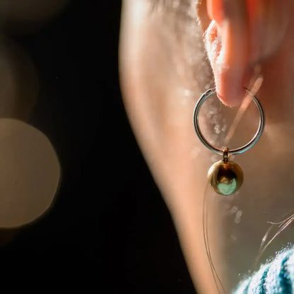 Emily Brass and Silver Earrings - PABOOM