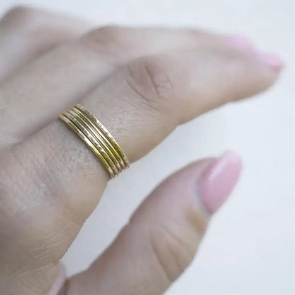Gold Filled Stacker Ring - PABOOM