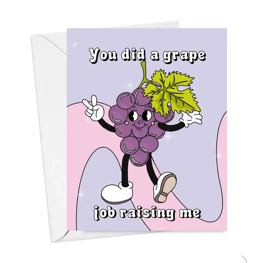 Grape Job Raising Me Card - PABOOM