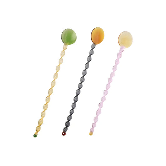 Rosha Living Inc - Daisy Spiral Spoon Aqua