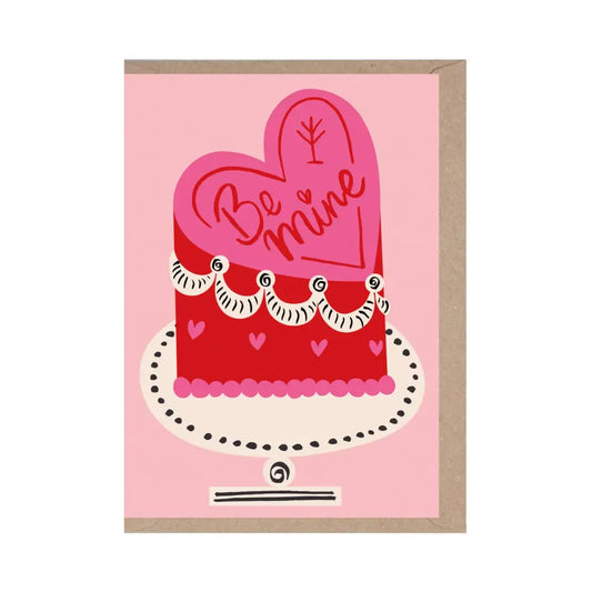 Be Mine Cake Love Card - PABOOM