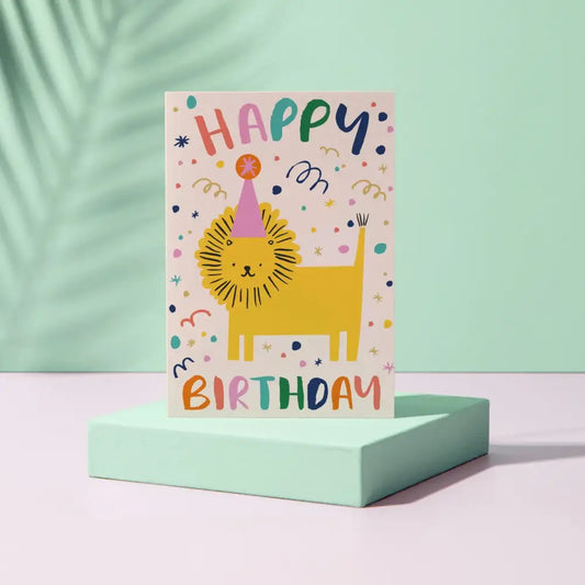 Birthday Lion Card - PABOOM