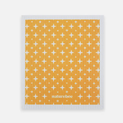 Sponge Cloth Orange Sparkles