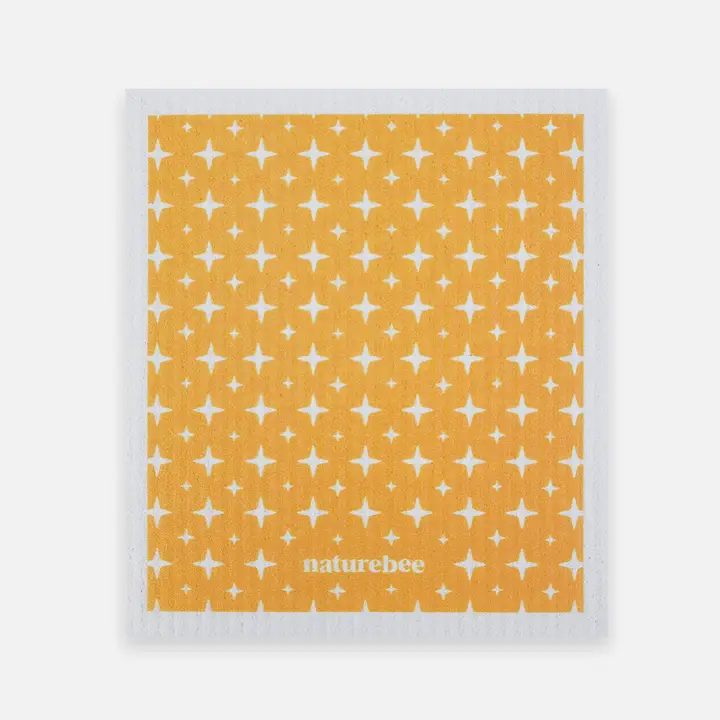 Sponge Cloth Orange Sparkles