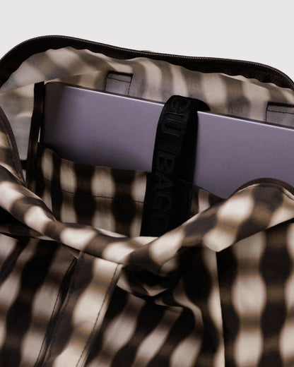 BAGGU Everyday Cloud Bag - Blurred Gingham Brown
