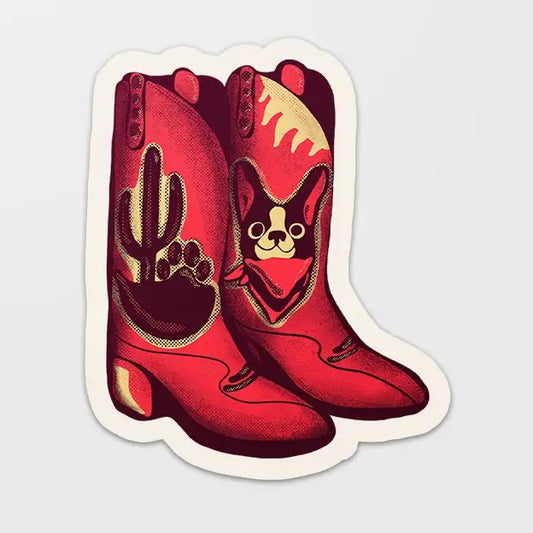 Desert Dog Boots Sticker - PABOOM
