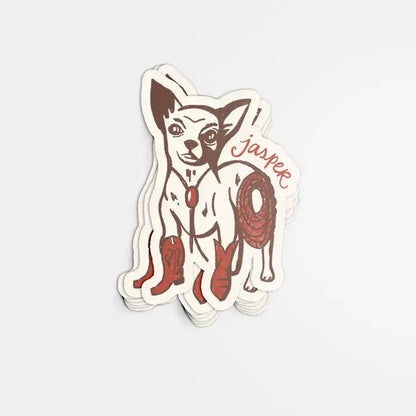 Jasper Western Cat Sticker - PABOOM
