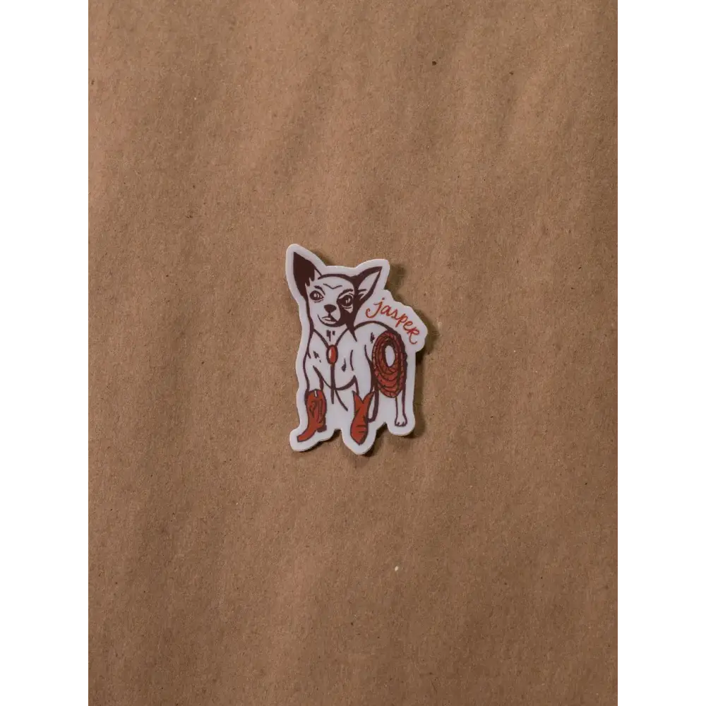 Jasper Western Cat Sticker - PABOOM