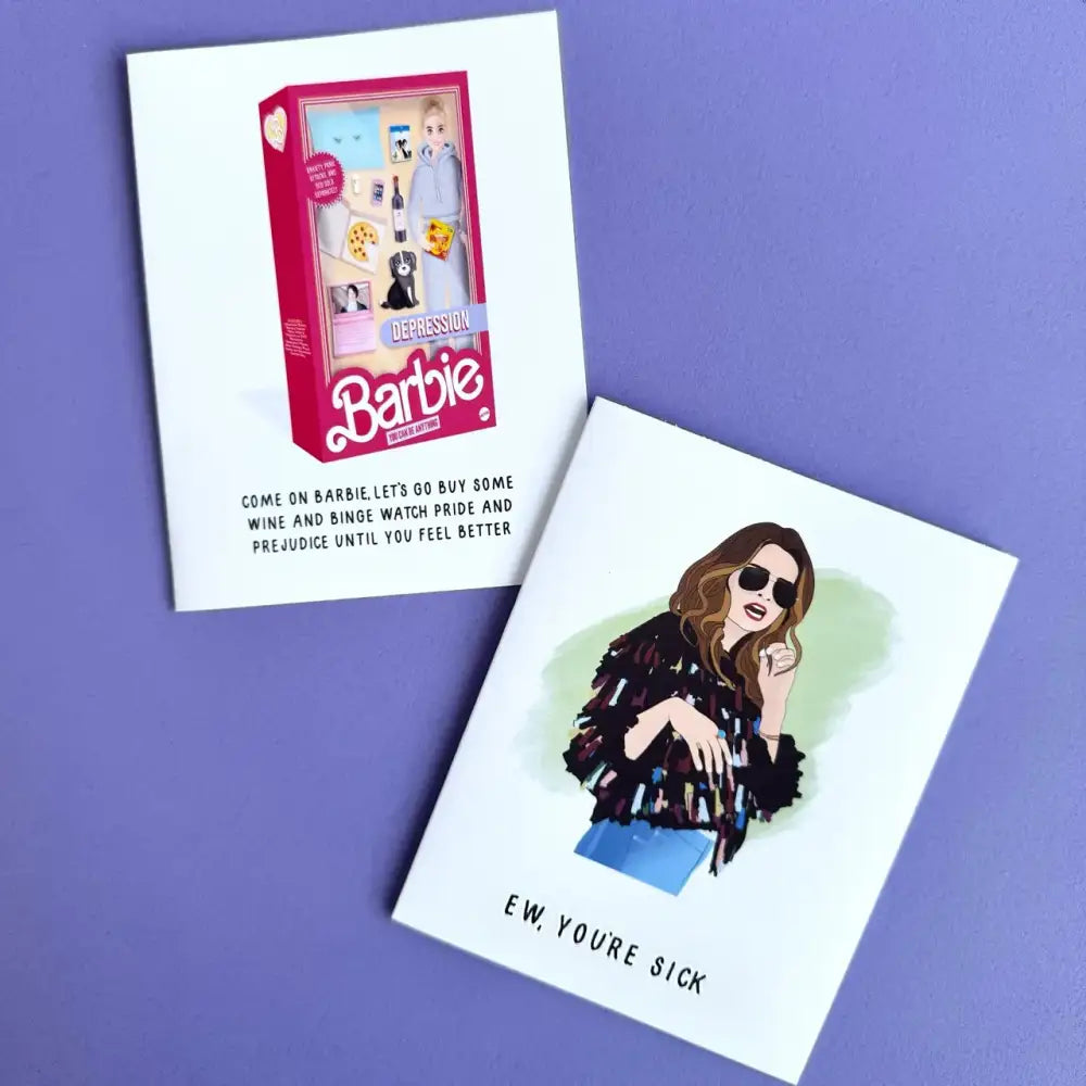 Barbie Movie Depression Doll Card - PABOOM