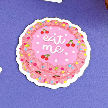 Eat Me Cake Sticker - PABOOM