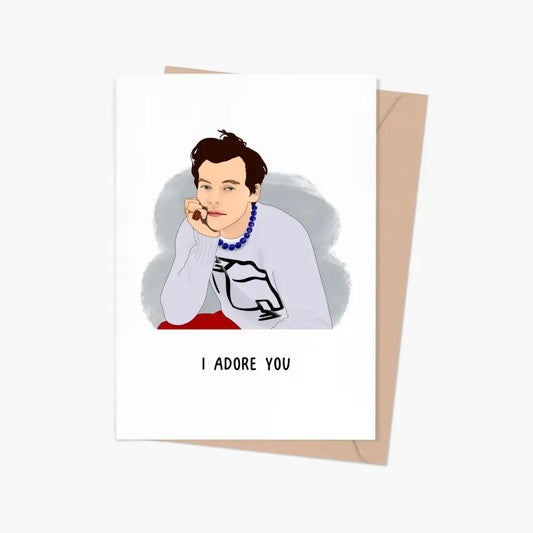 Harry Styles I Adore You Card - PABOOM