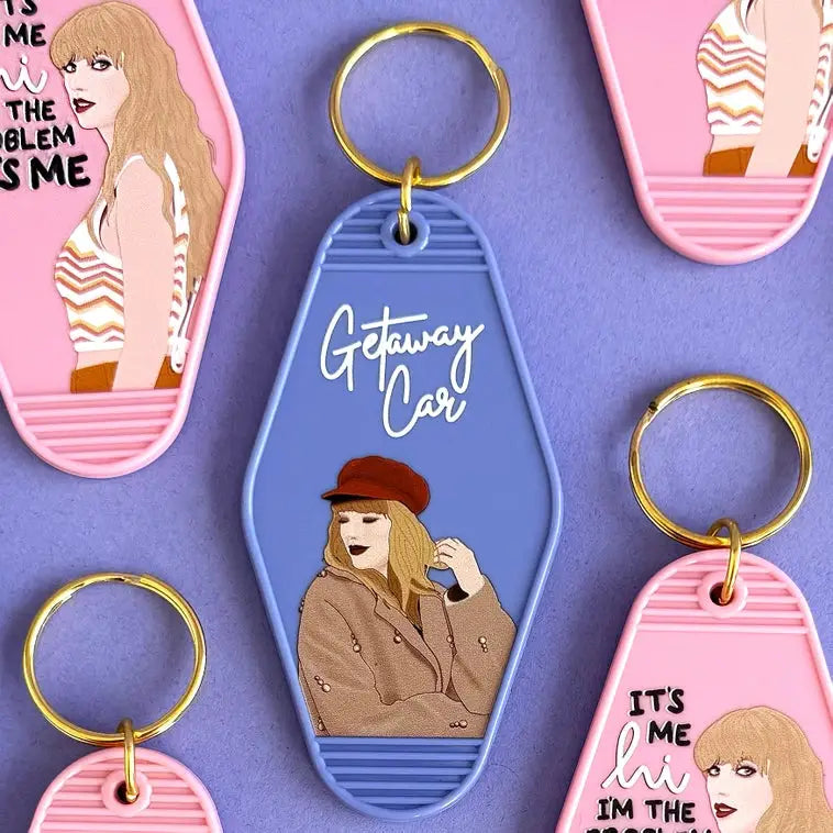 Taylor Swift Getaway Car Motel Keychain - PABOOM