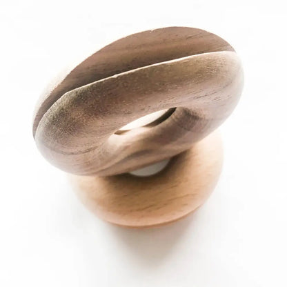 Smile Boutiques - Wooden Donut Bag Clips - Eco Friendly Plastic Free Walnut