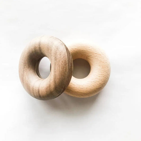 Smile Boutiques - Wooden Donut Bag Clips - Eco Friendly Plastic Free Walnut
