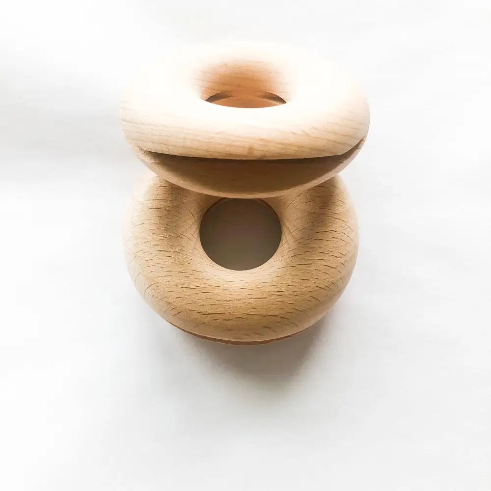 Smile Boutiques - Wooden Donut Bag Clips - Eco Friendly Plastic Free Walnut