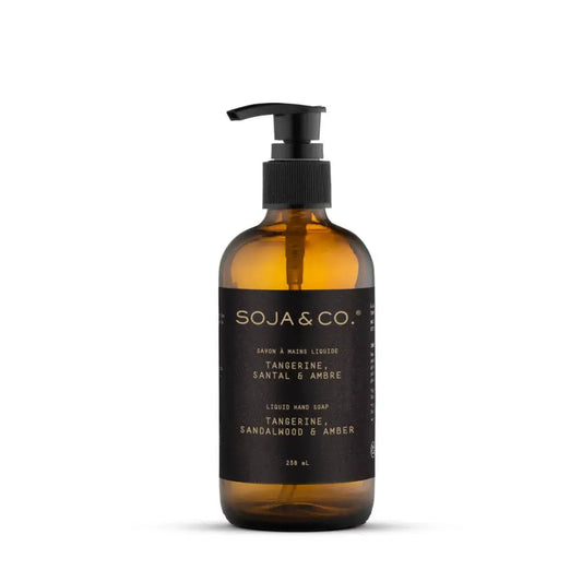 SOJA & CO. Liquid Hand Soap - Tangerine, Sandalwood & Amber