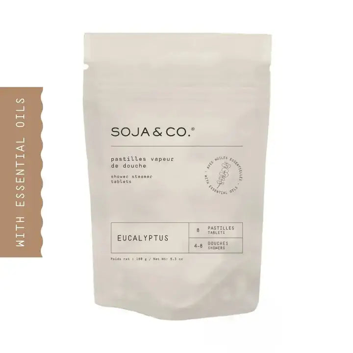 SOJA&CO.® - Shower Steamer Tablet | Eucalyptus 8 pack