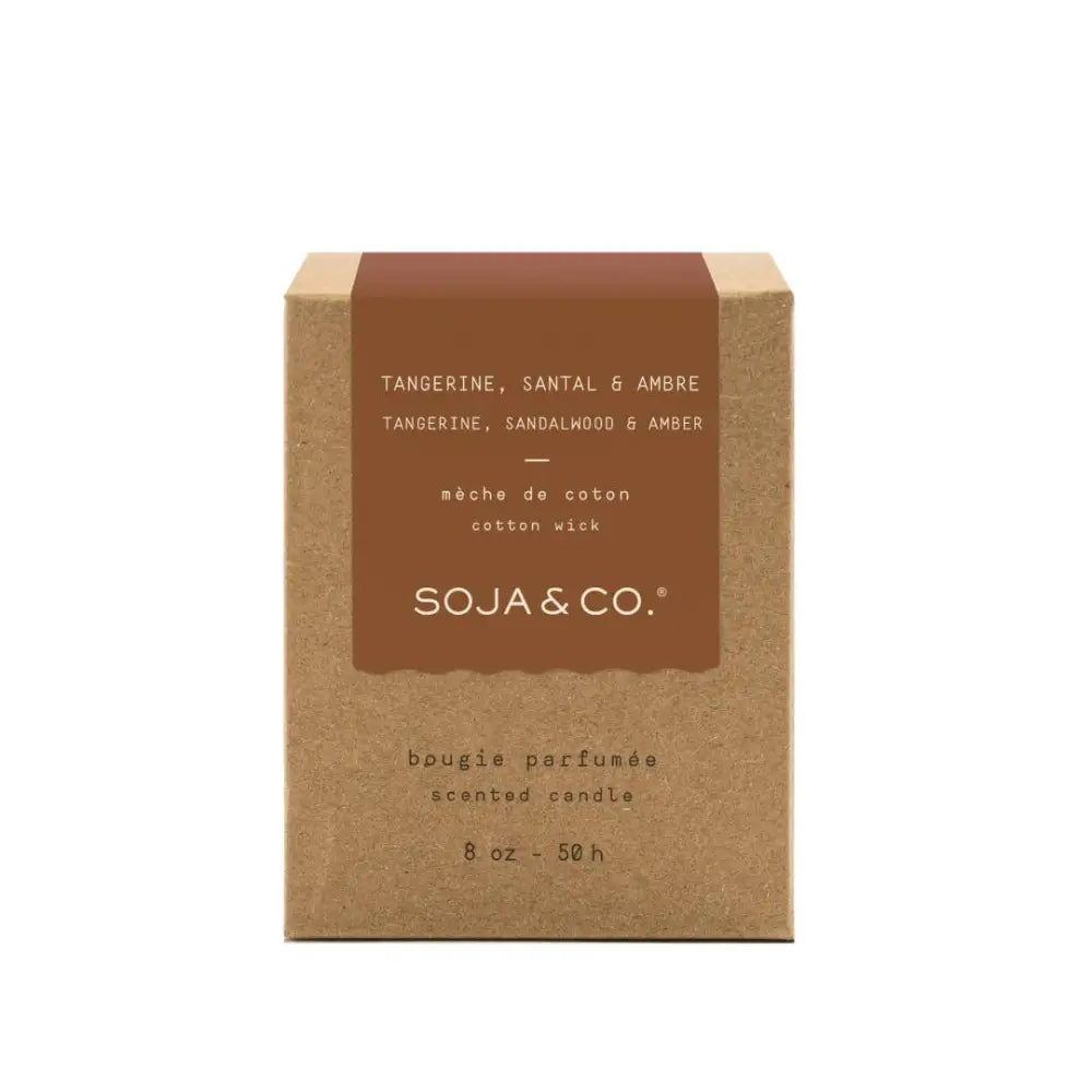 SOJA & CO. Soy Wax Candle - Tangerine + Sandlewood + Amber