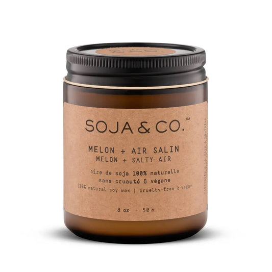 SOJA & CO. Soy Wax Candle - Melon + Salty Air