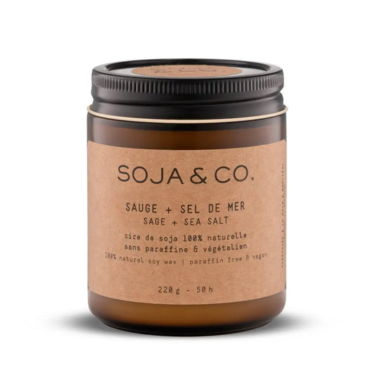 SOJA & CO. Soy Wax Candle - Sage + Sea Salt