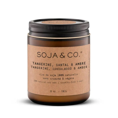 SOJA&CO.® - SOJA&CO Soy Wax Candle Tangerine + Sandlewood + Amber