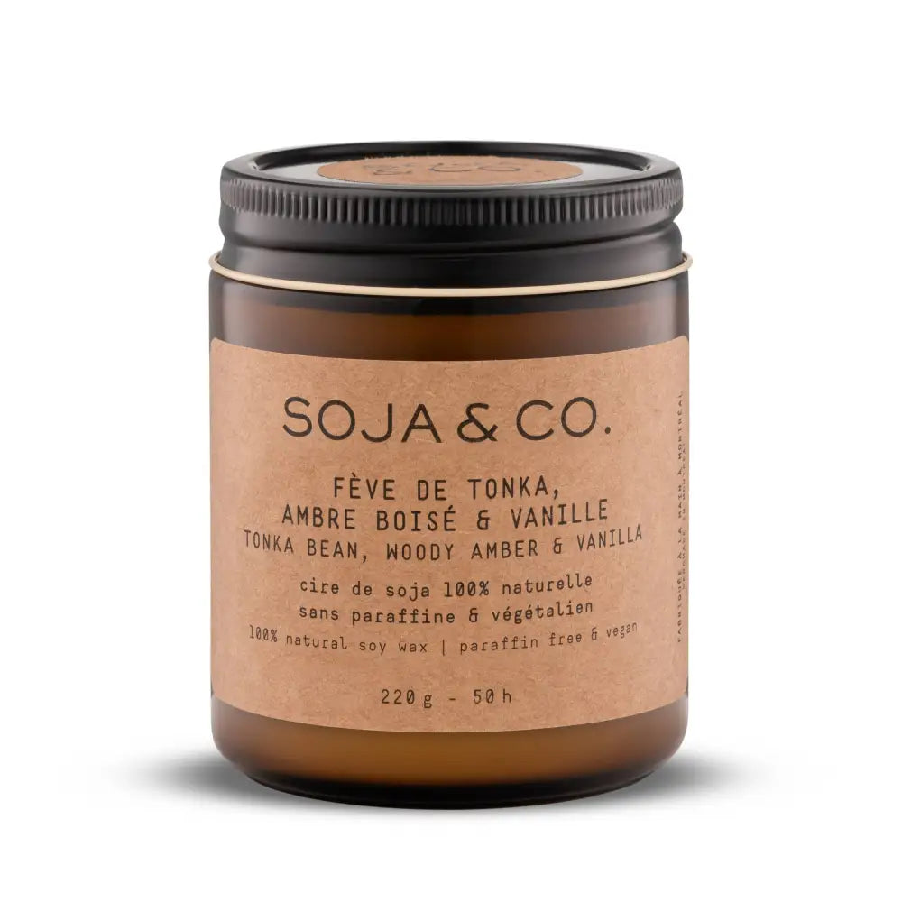 SOJA&CO.® - SOJA&CO Soy Wax Candle Tonka Bean + Woody Amber + Vanilla