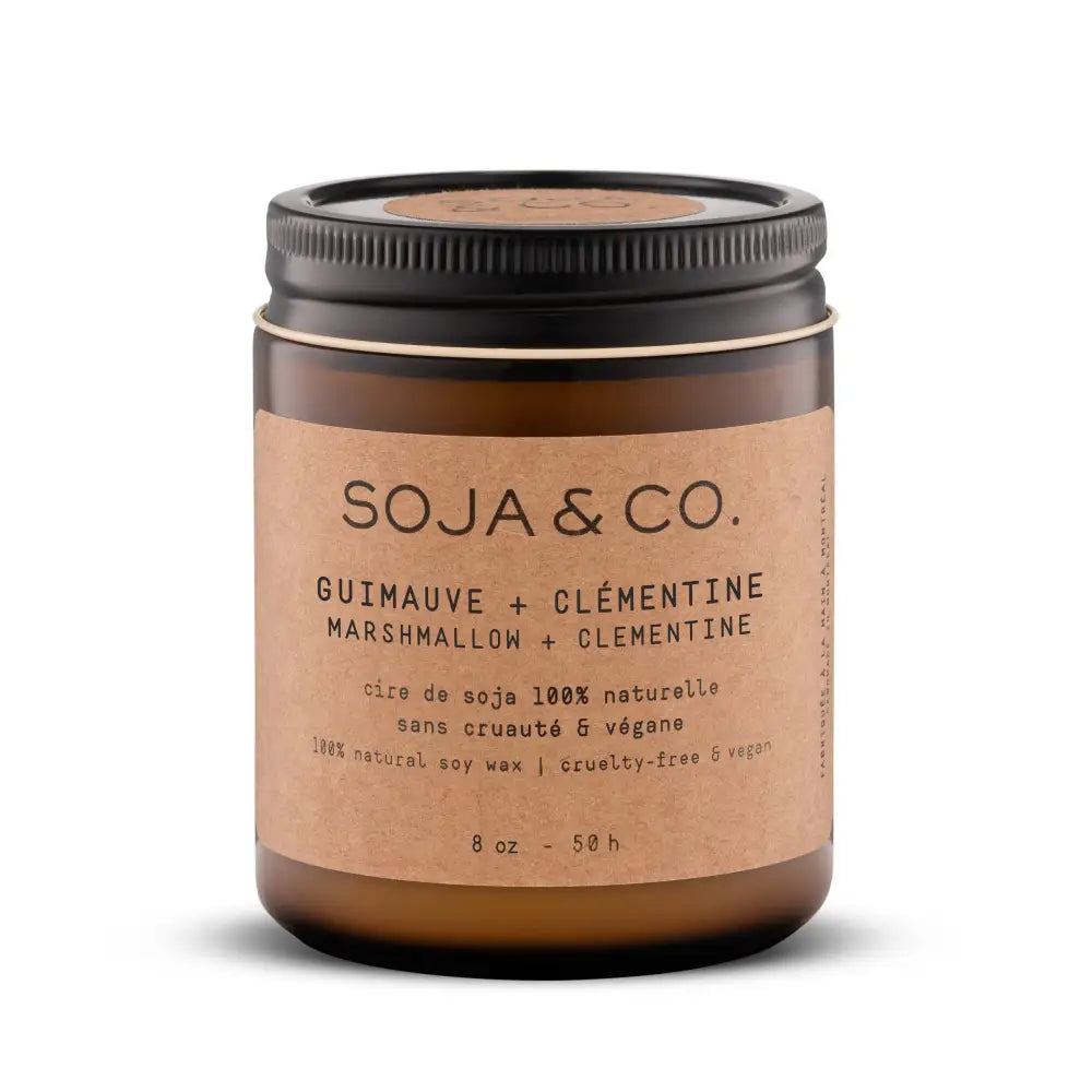 SOJA&CO.® - Soy Wax Candle | Marshmallow + Clementine 4oz