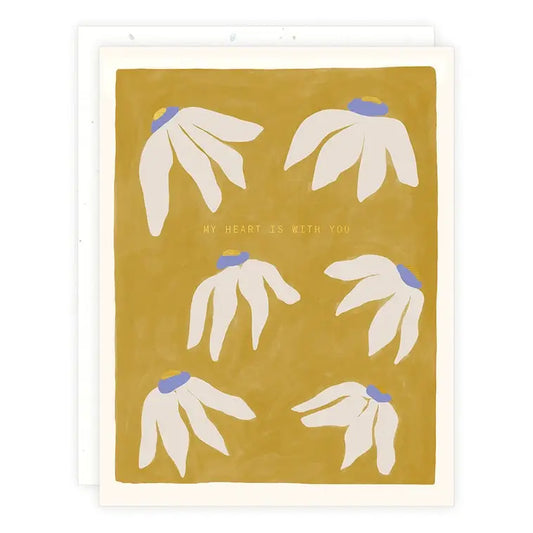 Heart is With You Greeting Card - PABOOM