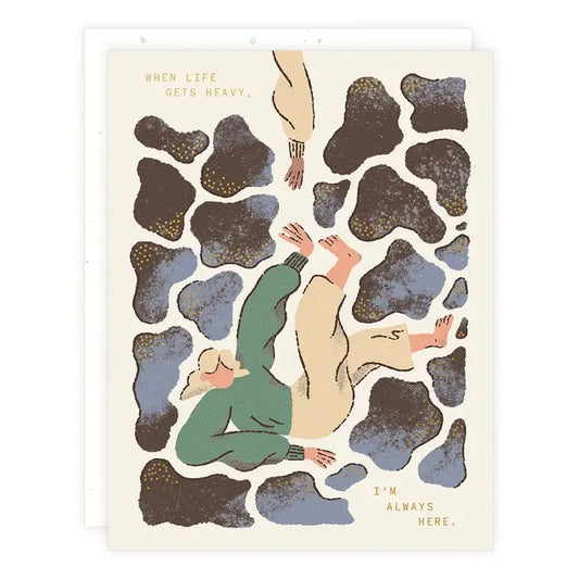 Life Gets Heavy Greeting Card - PABOOM