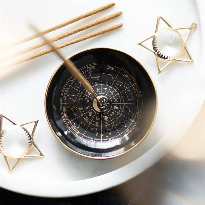 Something Different Wholesale - Astrology Wheel Incense Holder Plate